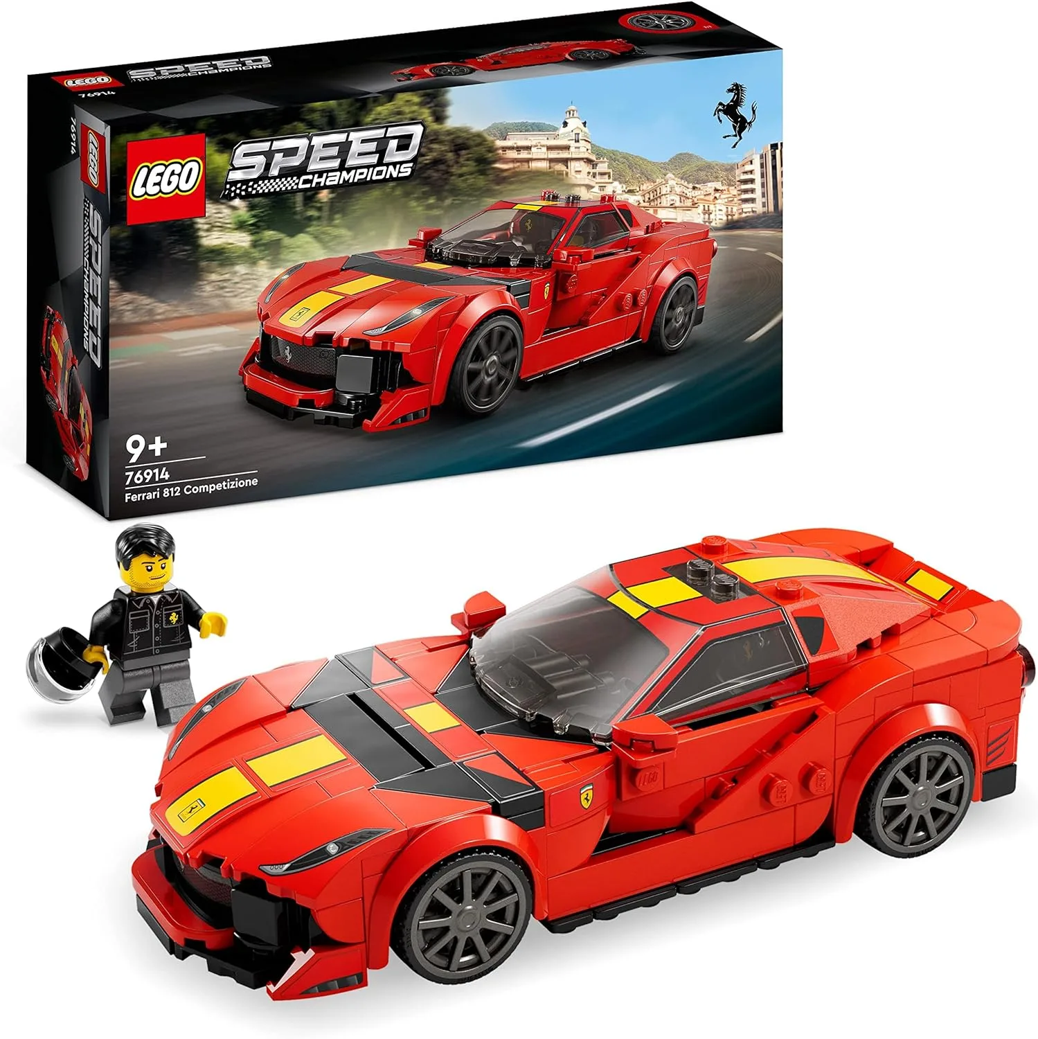 مجموعة Ferrari 812 Competizione رقم 76914 من LEGO Speed Champions (261 قطعة)، بلاستيك