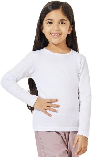 تيشرت بيسيك باكمام طويلة للبنات من ستايلي