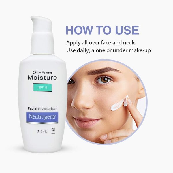 ⁦مرطب خالي من الزيوت بعامل وقاية الشمس SPF 15 نيوتريجينا 115 مل⁩ - الصورة ⁦6⁩