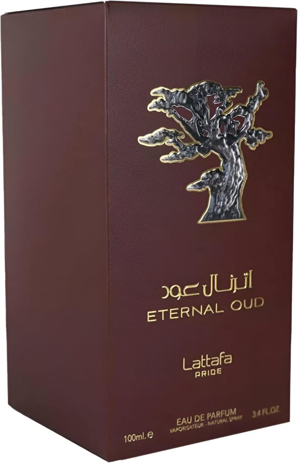 ⁦عطر اتيرنال عود او دي بارفان 100 مل 3.4 اونصة | الجريب فروت والبرقوق والاوركيد ورقيب الشمس والفانيليا والعنبر والعود والبنزوين وفول التونكا واللابدانوم عطور لطافة، للجنسين⁩ - الصورة ⁦7⁩