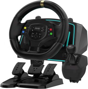 Racing Wheel DOYO Gaming Steering Wheels 1080° Driving Sim Car Simulator with Speaker Pedals Clutch Paddle Gear Shifters for Xbox One Xbox Series X S PS4 PS3 PC Xinput 360 Switch Android .