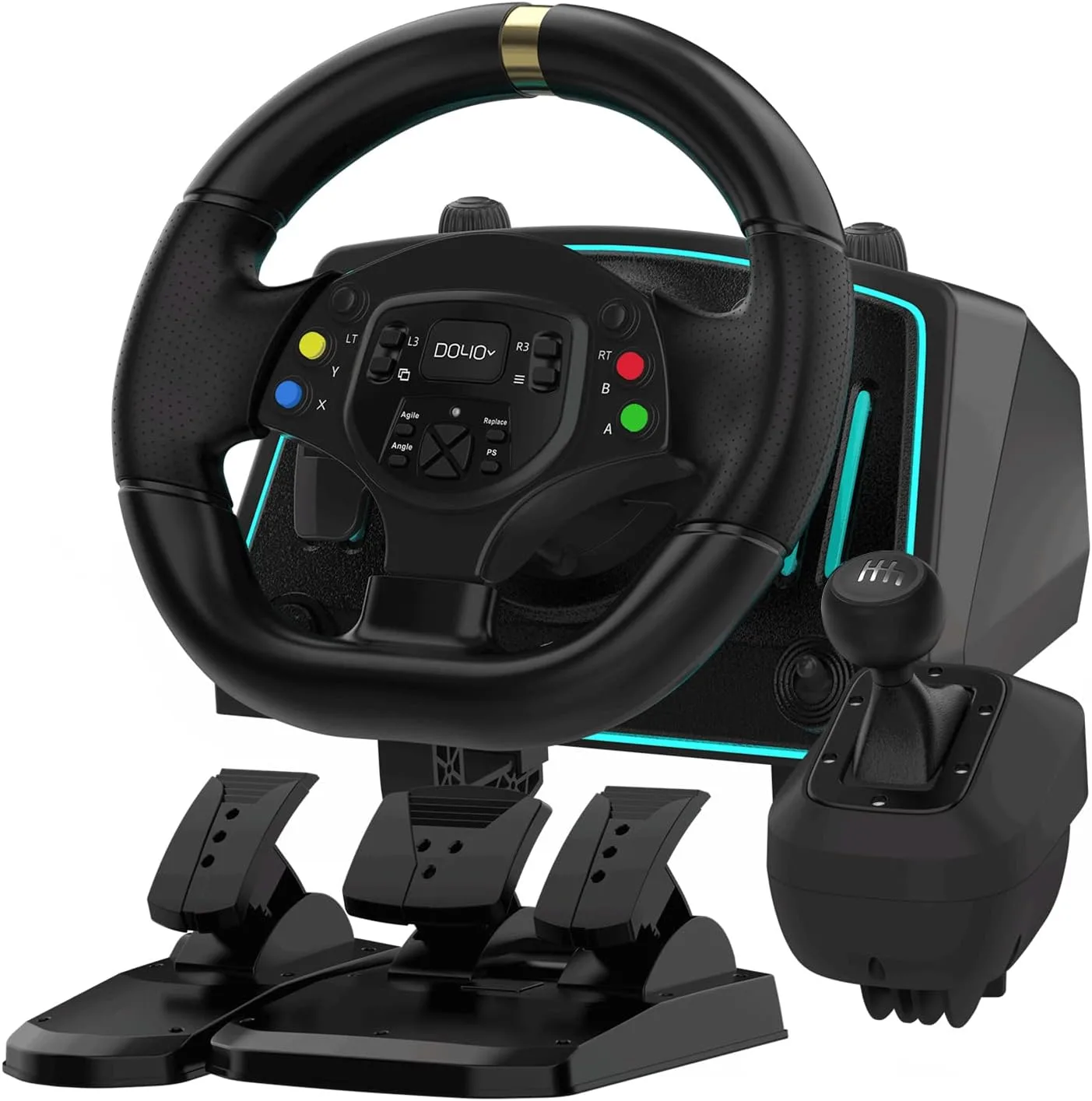 Racing Wheel DOYO Gaming Steering Wheels 1080° Driving Sim Car Simulator with Speaker Pedals Clutch Paddle Gear Shifters for Xbox One Xbox Series X S PS4 PS3 PC Xinput 360 Switch Android .