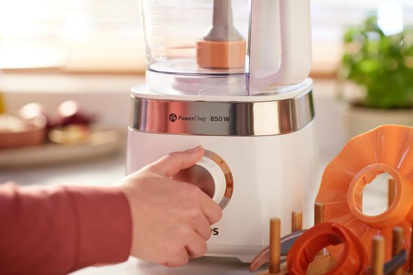 ⁦محضر طعام بالحجم الكامل من فيليبس، 850 واط، Hr7520-01، ابيض⁩ - الصورة ⁦6⁩