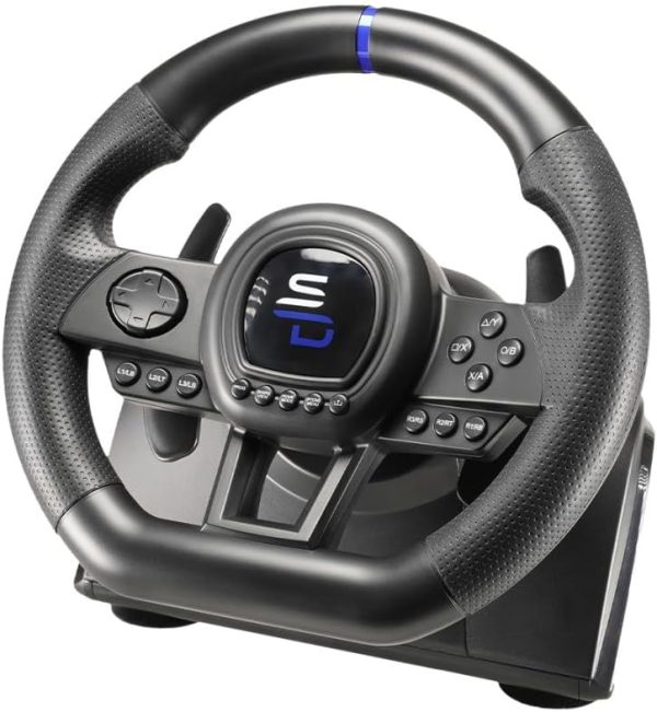 ⁦عجلة قيادة سوبردرايف من سابسونيك SV650 مع دواسة وناقل حركة مجداف لجهاز اكس بوكس Serie X/S وسويتش وبلاي ستيشن 4 واكس بوكس ون والكمبيوتر (قابلة للبرمجة لجميع الالعاب)، واي فاي⁩ - الصورة ⁦3⁩