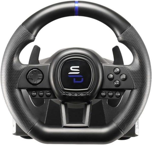 ⁦عجلة قيادة سوبردرايف من سابسونيك SV650 مع دواسة وناقل حركة مجداف لجهاز اكس بوكس Serie X/S وسويتش وبلاي ستيشن 4 واكس بوكس ون والكمبيوتر (قابلة للبرمجة لجميع الالعاب)، واي فاي⁩ - الصورة ⁦2⁩