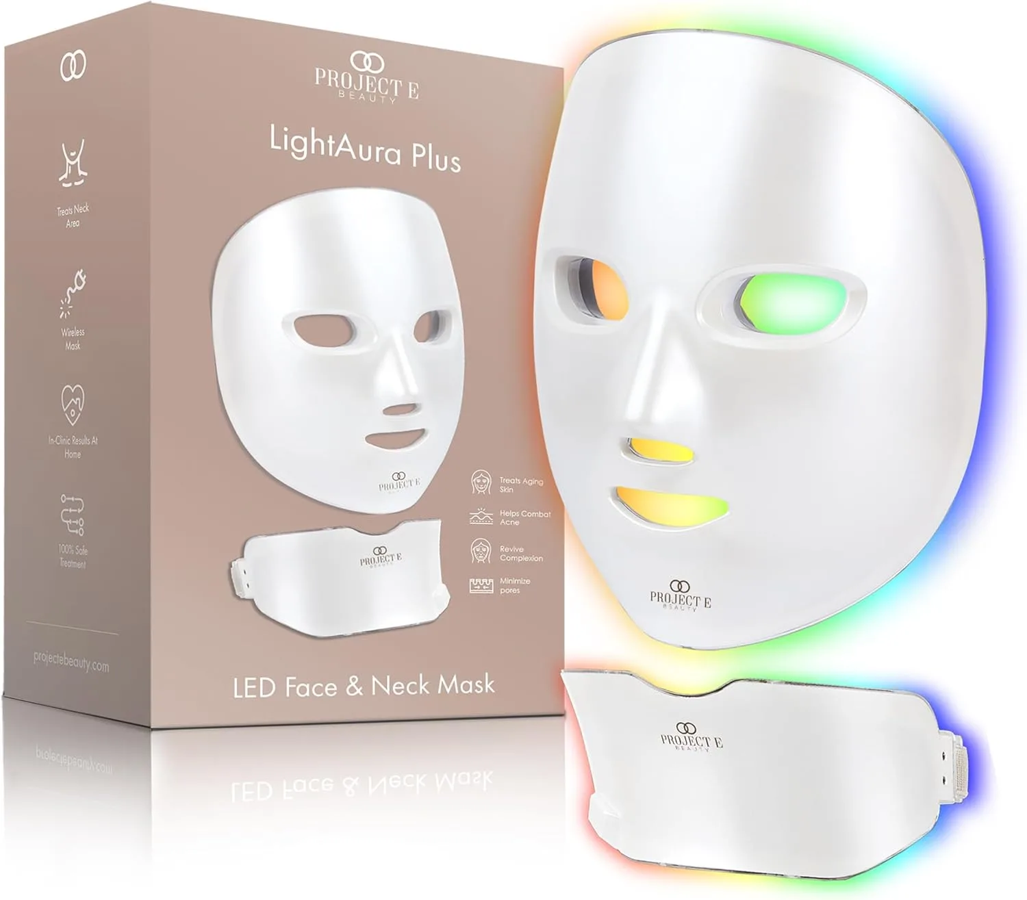 بروجيكت اي بيوتي قناع علاجي باضاءة LED، كل الأنواع