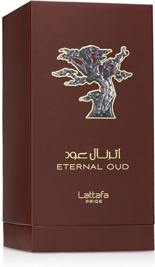 ⁦عطر اتيرنال عود او دي بارفان 100 مل 3.4 اونصة | الجريب فروت والبرقوق والاوركيد ورقيب الشمس والفانيليا والعنبر والعود والبنزوين وفول التونكا واللابدانوم عطور لطافة، للجنسين⁩ - الصورة ⁦5⁩