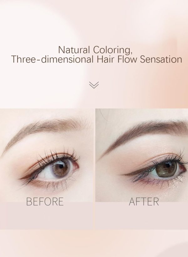 ⁦صبغة حواجب فورية شبه دائمة مقاوم للماء والتلطخ وتدوم طويلا لصبغ الحواجب والشعر للاستخدام المنزلي وصالونات التجميل، عبوة 4.8 جرام لون بني فاتح 04⁩ - الصورة ⁦7⁩
