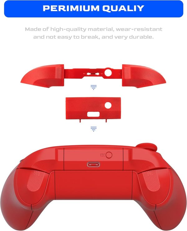 ⁦Benseager Replacement Bumper for Xbox Series X Controller, LB RB Bumper Button Replacement Parts for Xbox Series X/S Controller (Red)⁩ - الصورة ⁦3⁩