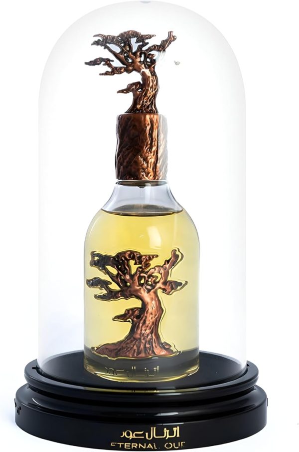 ⁦عطر اتيرنال عود او دي بارفان 100 مل 3.4 اونصة | الجريب فروت والبرقوق والاوركيد ورقيب الشمس والفانيليا والعنبر والعود والبنزوين وفول التونكا واللابدانوم عطور لطافة، للجنسين⁩ - الصورة ⁦3⁩