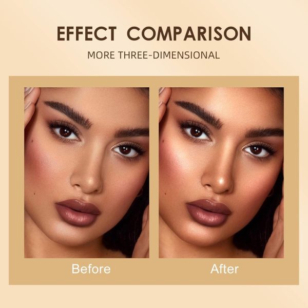 ⁦قلم كونتور وكونسيلر للوجه من سي ام جي تي واي واي دي، كريم اساس ثلاثي الابعاد ووندر ستيك لاصلاح الوجه والجسم (03 قلم كونتور 1)⁩ - الصورة ⁦3⁩