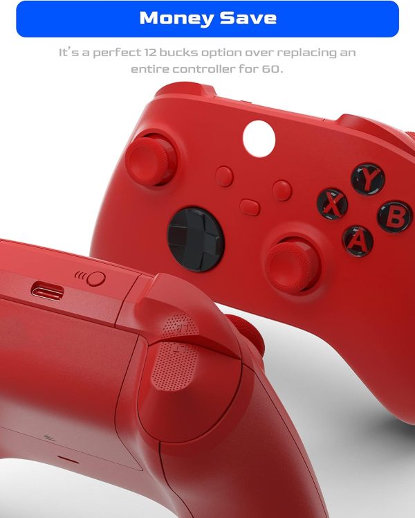 ⁦Benseager Replacement Bumper for Xbox Series X Controller, LB RB Bumper Button Replacement Parts for Xbox Series X/S Controller (Red)⁩ - الصورة ⁦6⁩