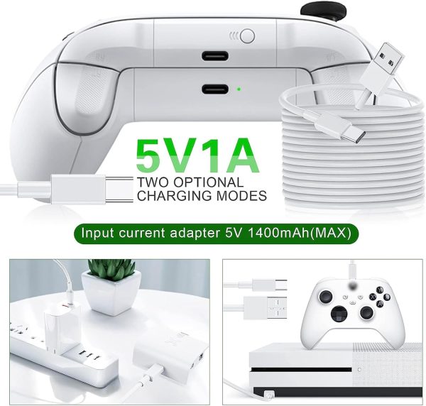 ⁦كيكوكل بطاريات شحن سريع قابلة لاعادة الشحن لوحدة تحكم Xbox سلسلة اس/اكس، 2 × 1400 مللي امبير في الساعة، ملحقات شاحن بطارية وحدة تحكم Xbox مع شنطة تخزين، NiMh⁩ - الصورة ⁦4⁩