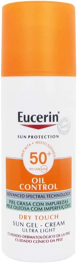 كريم جل للحماية - الشمس للبشرة الدهنية بعامل وقاية - أشعة spf 50 - يوسيرن سعة مل لنوع البشرةزيتية
