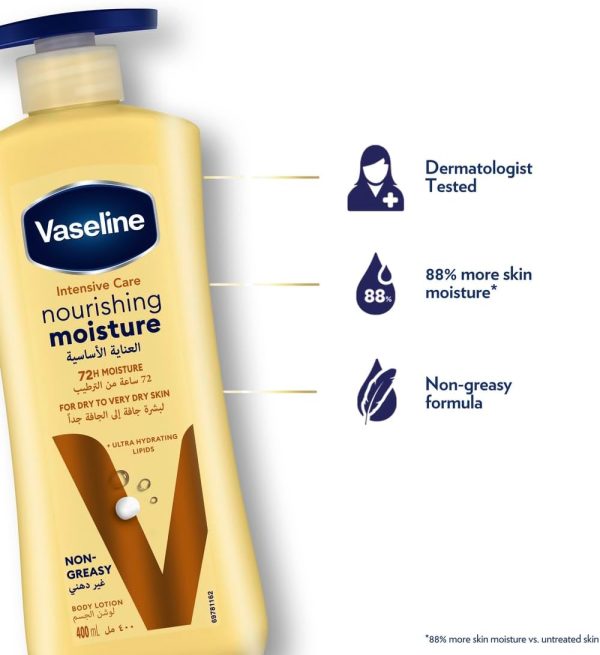 ⁦مرطب مغذي للعناية المركزة من فازلين 2 X 400ml⁩ - الصورة ⁦8⁩