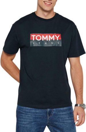 Tommy Jeans Men's Tjm Reg Rwb Tommy Entry Tee Ext Dm0dm19684 Casual