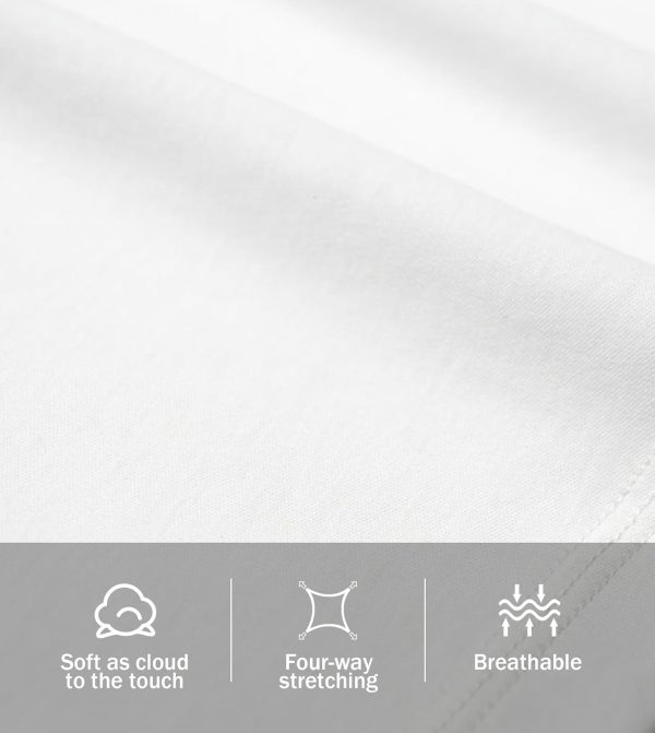 ⁦فيوبوك تي شيرت رجالي Staycool بأكمام طويلة سادة بحاشية منحنية S-4XL⁩ - الصورة ⁦5⁩