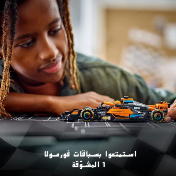 ⁦لعبة سيارة سباق الفورمولا 1 McLaren للعام 2023 من ليغو سبيد تشامبيونز، اللّعب المستقل للصبيان والبنات بعمر 9 سنوات أو أكثر، مجموعة نموذج قابل للبناء للأطفال للّعب والعرض، هديةرمضان للأطفال 76919⁩ - الصورة ⁦3⁩