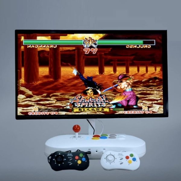 ⁦UNICO NEOGEO Mini Pad Controller Game, Wired Gamepad Official Control Pad for SNK (Black)⁩ - الصورة ⁦4⁩