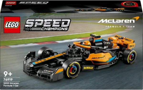 ⁦لعبة سيارة سباق الفورمولا 1 McLaren للعام 2023 من ليغو سبيد تشامبيونز، اللّعب المستقل للصبيان والبنات بعمر 9 سنوات أو أكثر، مجموعة نموذج قابل للبناء للأطفال للّعب والعرض، هديةرمضان للأطفال 76919⁩ - الصورة ⁦9⁩