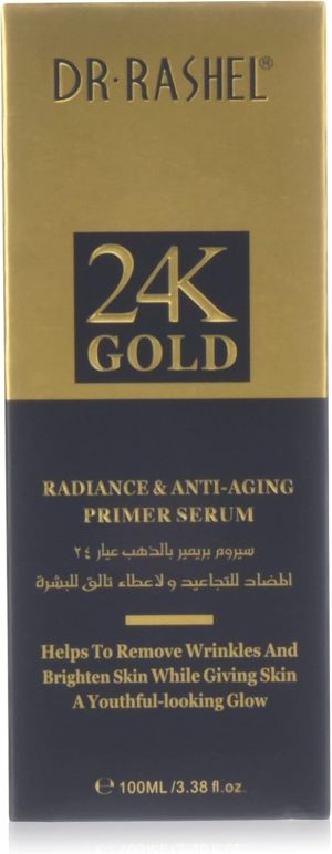 مصل الوجه التمهيدي للوجه دكتور راشيل عيار 24 قيراط 100 مل لكل انواع البشرة للجنسين كل الأنواع