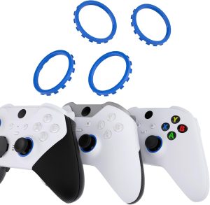 eXtremeRate Replacement Accent Rings for Xbox Elite Series 2 Core | for Elite Series 2 | for Xbox One Elite ASR Version Shell for Xbox Series X/S Controller - Blue