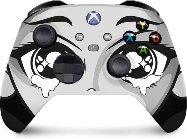 ⁦تاكي ديزين ملصق انيمي متوافق مع جهاز تشغيل العاب الفيديو الرقمية Xbox Series x وجهازي التحكم، ملصق فينيل فاخر 3 ام غلاف كامل، غطاء Xbox⁩ - الصورة ⁦5⁩