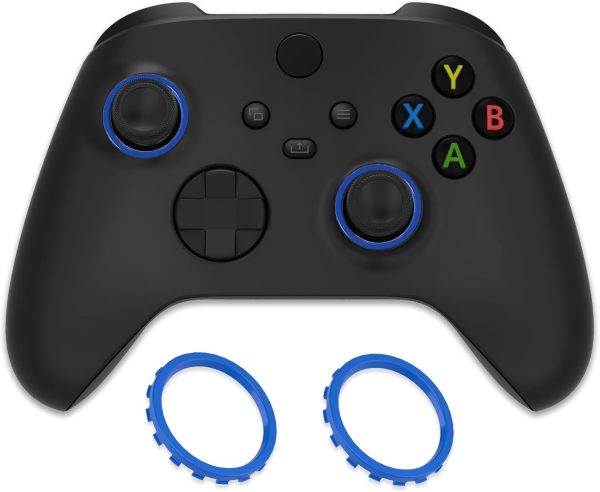 ⁦eXtremeRate Replacement Accent Rings for Xbox Elite Series 2 Core | for Elite Series 2 | for Xbox One Elite ASR Version Shell for Xbox Series X/S Controller - Blue⁩ - الصورة ⁦8⁩