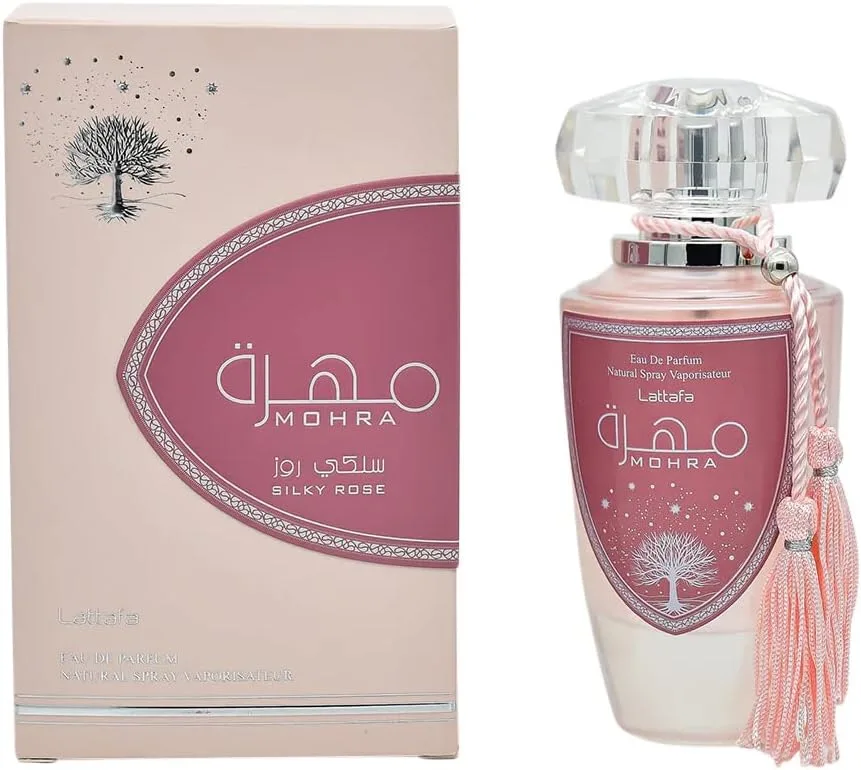 لطافة عطر سيلكي روز للنساء من موهرا 100 مل | فاخر يدوم طويلا | او دي بارفان | طوال اليوم