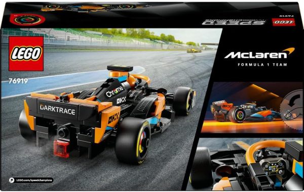 ⁦لعبة سيارة سباق الفورمولا 1 McLaren للعام 2023 من ليغو سبيد تشامبيونز، اللّعب المستقل للصبيان والبنات بعمر 9 سنوات أو أكثر، مجموعة نموذج قابل للبناء للأطفال للّعب والعرض، هديةرمضان للأطفال 76919⁩ - الصورة ⁦10⁩