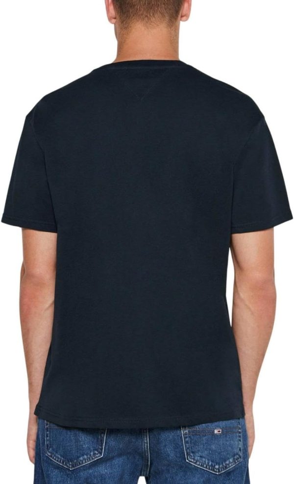 ⁦Tommy Jeans Men's Tjm Reg Rwb Tommy Entry Tee Ext Dm0dm19684 Casual⁩ - الصورة ⁦2⁩