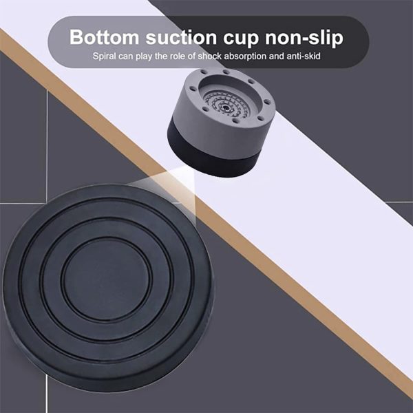 ⁦X spring Washing Machine Foot Pads, 8.5cm 4PCS Universal Washing Machine Foot Pad Base, Dryer Anti-Vibration Pads for Washing Machine Refrigerator, Shock Noise Cancelling Washing Machine Support⁩ - الصورة ⁦3⁩