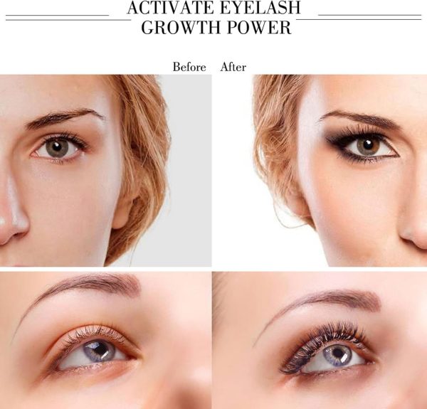 ⁦سيروم نمو الرموش، تركيبة متطورة لرموش سميكة واطول وامتلاء ومجعدة - تعزيز تقوية وترطيب لنمو رموش سريع وصحة بمكونات طبيعية، من نالاكال⁩ - الصورة ⁦6⁩