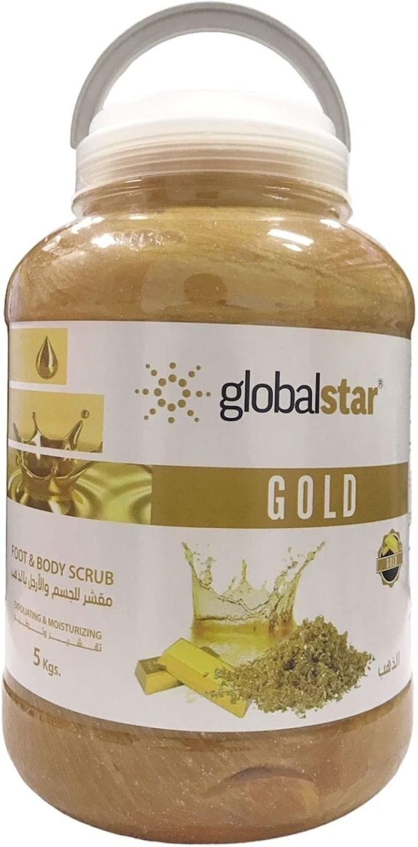 مستحضر تقشير الجسم والقدم جولد من جلوبال ستار، 5 لتر