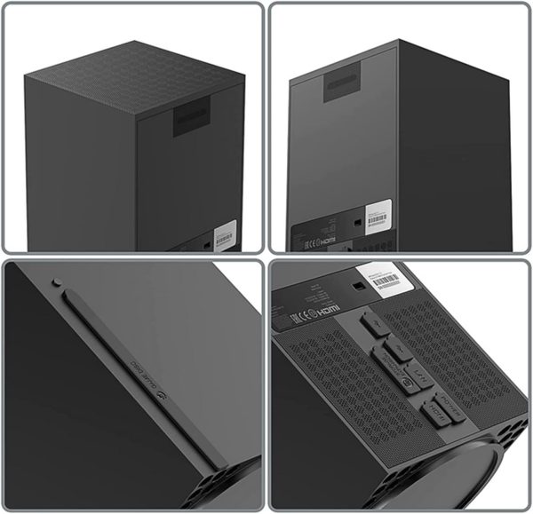 ⁦سكيدو غطاء فلتر مروحة تبريد مقاوم للغبار لجهاز تشغيل العاب الفيديو الرقمية Xbox Series X غطاء غبار مضيف الالعاب رف شبكي مقاوم للغبار لجهاز XBOX Series X⁩ - الصورة ⁦5⁩