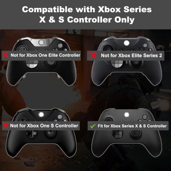 ⁦Ikpek Lb Rb Bumper Button Replacement for Xbox Series X S Controller, Shoulder Trigger Buttons Top Middle Bracket Replacement Parts for Xbox Series X S Controller⁩ - الصورة ⁦5⁩