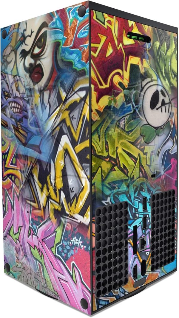 ⁦GNG Graffiti Skins Compatible with Xbox Series Series X Console Decal Vinal Sticker + 2 Controller Set⁩ - الصورة ⁦4⁩