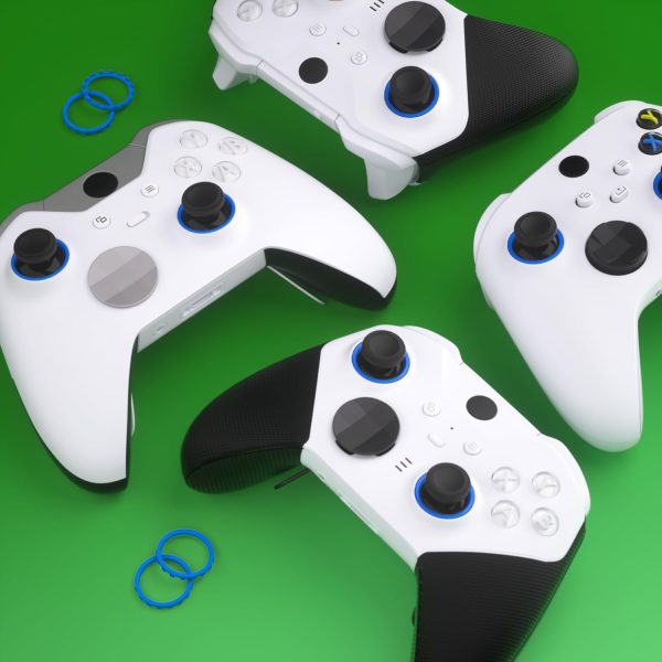 ⁦eXtremeRate Replacement Accent Rings for Xbox Elite Series 2 Core | for Elite Series 2 | for Xbox One Elite ASR Version Shell for Xbox Series X/S Controller - Blue⁩ - الصورة ⁦6⁩