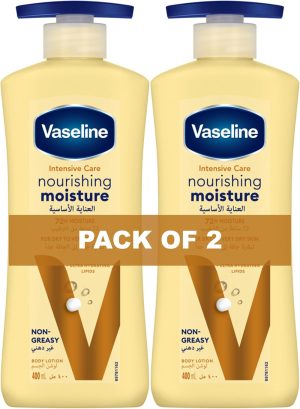 مرطب مغذي للعناية المركزة من فازلين 2 X 400ml