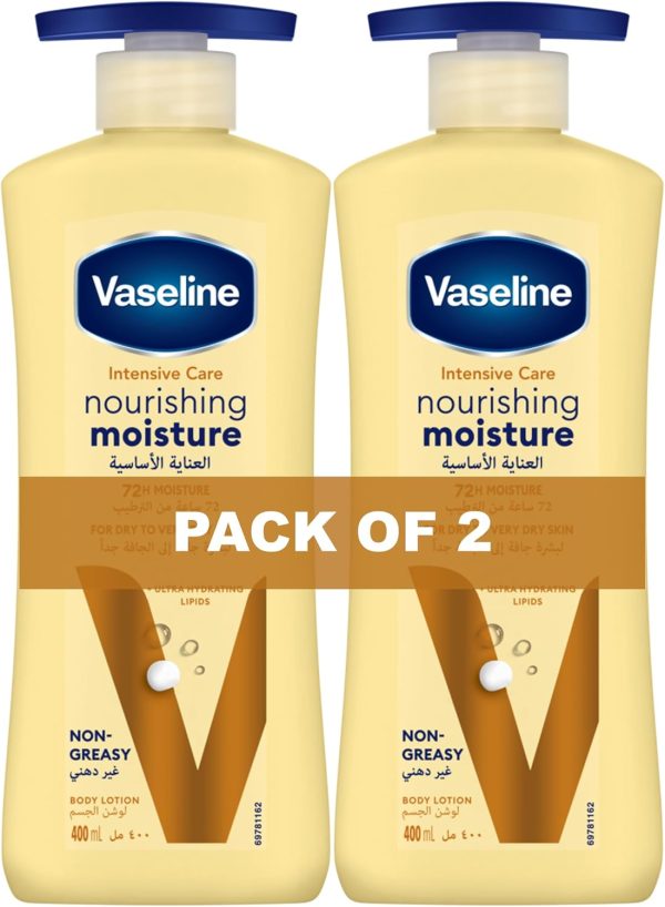 مرطب مغذي للعناية المركزة من فازلين 2 X 400ml