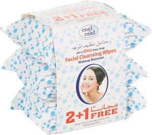 مناديل مبللة للتنظيف وإزالة المكياج من كول آند - عبوة 3 قطع × 33 ورقة كوول اند