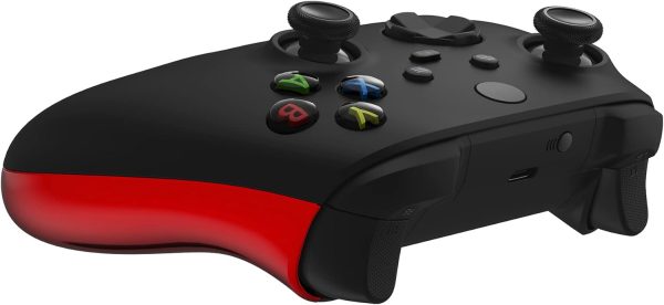 ⁦لوحات خلفية حمراء من الكروم eXtremeRate لوحدة تحكم Xbox Series X - S ، مقابض جانبية مريحة مانعة للانزلاق ، أجزاء بديلة لتحسين الألعاب لوحدة تحكم Xbox الأساسية - وحدة التحكم غير متضمنة⁩ - الصورة ⁦7⁩