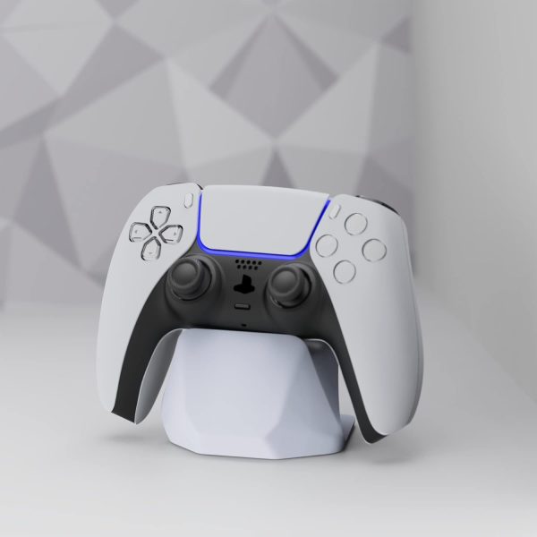 ⁦بلاي فيتال حامل وحدة تحكم العاب عالمي لجهاز Xbox Series X/S اداة بالالعاب ستيشن 5/4 عرض لذراع سويتش برو - ابيض اكريلونيتريل بوتادين ستيرين⁩ - الصورة ⁦5⁩