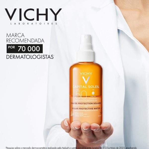⁦واقي شمسي كابيتال سوليل بتركيبة مائية بعامل وقاية من اشعة الشمس SPF50 فيتشي 200 مل⁩ - الصورة ⁦10⁩