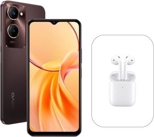 فيفو Y28s بني موكا - 8GB RAM تخزين 256GB شاشة 6.55 انش HD كاميرا 50MP بطارية 5000mAh مقاومة للماء والغبار IP64 سماعات اذن ضمان 24 شهر بشريحتين