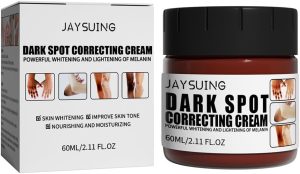 كريم تصحيح البقع الداكنة، مزيل البقع الداكنة للوجه والجسم وتحت الإبطين والركبتين والمرفقين، مزيل قوي لمكافحة علامات تقدم السن والتبييض وتفتيح الميلانين، 60 مل