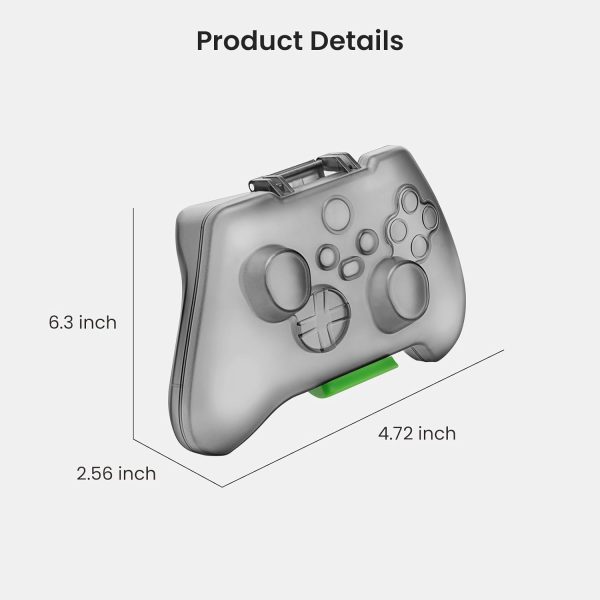 ⁦حافظة حماية واقية لذراع التحكم اللاسلكي في جهاز تشغيل الالعاب Xbox Core تصميم صلب مناسب لاذرع التحكم في جهاز مايكروسوفت Xbox Series X/S ‏2020 مقاوم للغبار وخفيف الوزن من تومتوك، بولي كربونات⁩ - الصورة ⁦9⁩