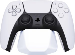 بلاي فيتال حامل وحدة تحكم العاب عالمي لجهاز Xbox Series X/S اداة بالالعاب ستيشن 5/4 عرض لذراع سويتش برو - ابيض اكريلونيتريل بوتادين ستيرين