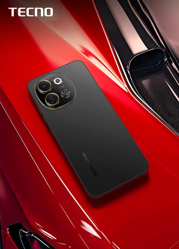 ⁦TECNO Spark 30 5G, 8GB+256GB| 108MP Main Camera with Dolby Atmos Speakers | MediaTek D6300 5G Processor | 6.67" 120Hz HD+ Hole LCD Display | 6000mAh Battery with 18W Charger (Midnight Shadow)⁩ - الصورة ⁦9⁩