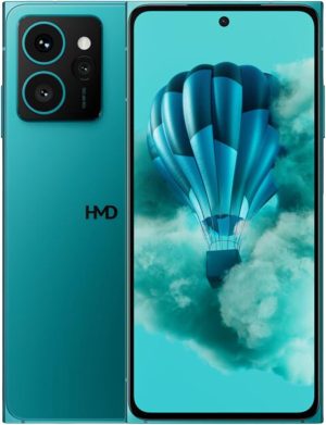 جوال سكاي لاين من اتش ام دي 5G 108MP OIS + كاميرا خلفية عريضة 50MP + 13MP، كاميرا أمامية 50 MP، معالج سناب دراغون 7s الجيل الثاني، شاشة 6.55 بوصة FHD+ pOLED، قابلية إصلاح الجيل الثاني، أزرق توباز